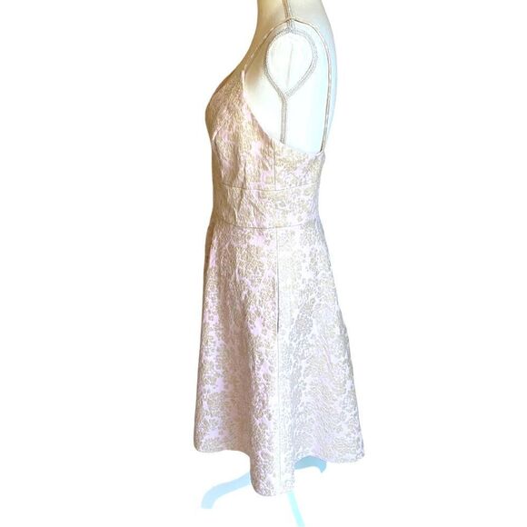 Badgley Mischka Pink Hue Tapestry Dress Size 8 - Picture 4 of 7